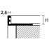 Profiel | 0.8x270 cm | L-Profiel Aluminium geanodiseerd 8mm 