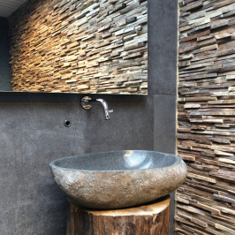 Wood strips | 20x50 cm | Recycled Teak Wood Cladding 2cm Wood strips | 20x50 cm | Recycled Teak Wood Cladding 2cm
