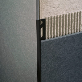 Profiel | 1.25x270 cm | L-Profiel Alu Gepoedercoat Zwart 12mm