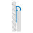 Profil | 0.8x270 cm | Alu Revêtement en poudre Argent, Rond 