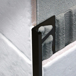 Profiel | 1.25x270 cm | L-Profiel Pvc Zwart 12mm