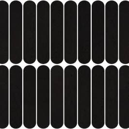 Ceramic wall tile | 5x25 cm | Materia Curve Black