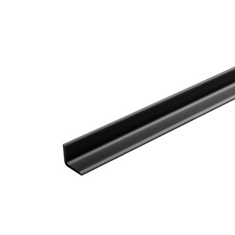 Profiel | 1.2x260 cm | Dumawall Aluminium Binnenhoek Black