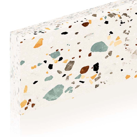 Plinthes en céramique | 8x60 cm | Terrazzo Nude