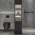 Kunststof Wandpaneel | 90x260 cm | Dumawall Dark Grey XL Kunststof Wandpaneel | 90x260 cm | Dumawall Dark Grey XL