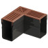 Toebehoren | 6.5x15 cm | Afvoergoot Slim Corten Hoek 