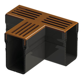 Toebehoren | 6.5x15 cm | Afvoergoot Slim Corten T Toebehoren | 6.5x15 cm | Afvoergoot Slim Corten T