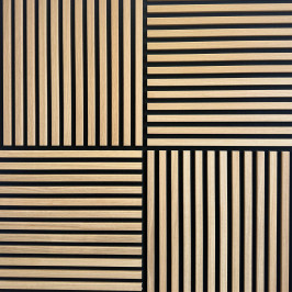 Acoustic wall panel | 55.3x55.3 cm | Acoustic wall panel Premium Natural Oak Small - 3-sided Acoustic wall panel | 55.3x55.3 cm | Acoustic wall panel Premium Natural Oak Small - 3-sided