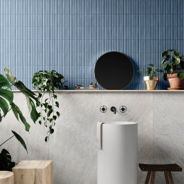 Keramische wandtegel | 32x62.5 cm | Kitkat Deco Lingot Blue Keramische wandtegel | 32x62.5 cm | Kitkat Deco Lingot Blue