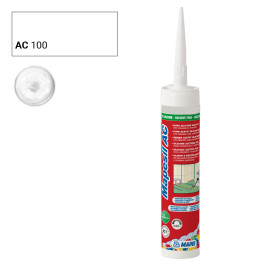 Siliconen | 6x30 cm | Mapei Mapesil AC 100 Wit (keramiek) Siliconen | 6x30 cm | Mapei Mapesil AC 100 Wit (keramiek)