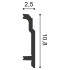 1x1 cm | Plint Linear 