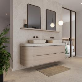 Ceramic wall tile | 120x280 cm | Roca Serena Crosscut Bone