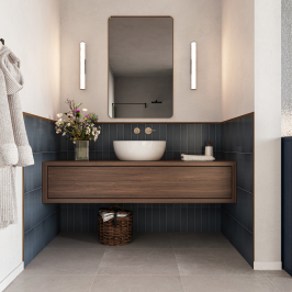 Ceramic wall tile | 7.5x30 cm | Prisma Artisan Ocean