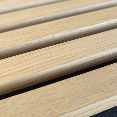 Akoestische Wandpanelen | 52x270 cm | Akoestisch Wandpaneel Premium Natuureik - 3-zijdig