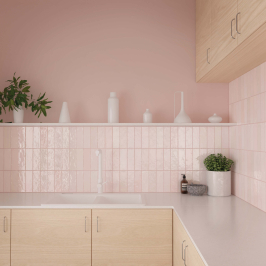 Ceramic wall tile | 6.5x20 cm | La Riviera Rose Ceramic wall tile | 6.5x20 cm | La Riviera Rose