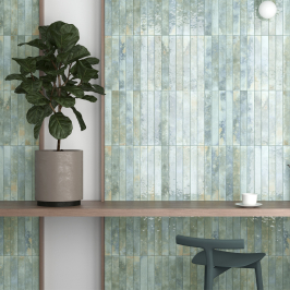 Keramische wandtegel | 5x40 cm | Bali Aqua