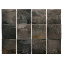 Ceramic wall tile | 10x10 cm | Hanoi Black Ash