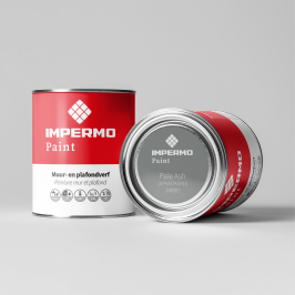 Staal | 5x5 cm | Tester Muur & Plafond - Impermo Paint - Porcelain White Staal | 5x5 cm | Tester Muur & Plafond - Impermo Paint - Porcelain White