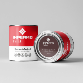 Staal | 5x5 cm | Tester Muur & Plafond - Impermo Paint - Burgundy Mood Staal | 5x5 cm | Tester Muur & Plafond - Impermo Paint - Burgundy Mood