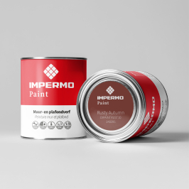Staal | 5x5 cm | Tester Muur & Plafond - Impermo Paint - Rusty Autumn Staal | 5x5 cm | Tester Muur & Plafond - Impermo Paint - Rusty Autumn