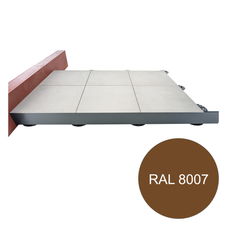 Profile | 20x240 cm | Terrace finishing profile H200 Brown