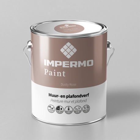 Verf | 18x20 cm | Muur & Plafond - Impermo Paint - Dusty Rose