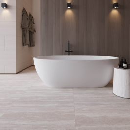 Ceramic floor and wall tile | 90x90 cm | Aeterna Avorio