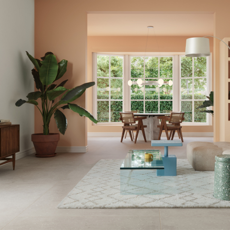 Ceramic floor and wall tile | 120x120 cm | Argenta Santelmo Virgin Sand