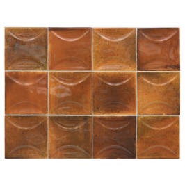 Keramische wandtegel | 10x10 cm | Hanoi Burnt Red Arco Keramische wandtegel | 10x10 cm | Hanoi Burnt Red Arco