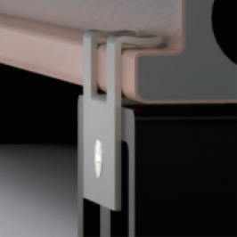 Vlonderplank | 2.5x2.7 cm | Terrasplank Composiet - Eindclips 10 stuks