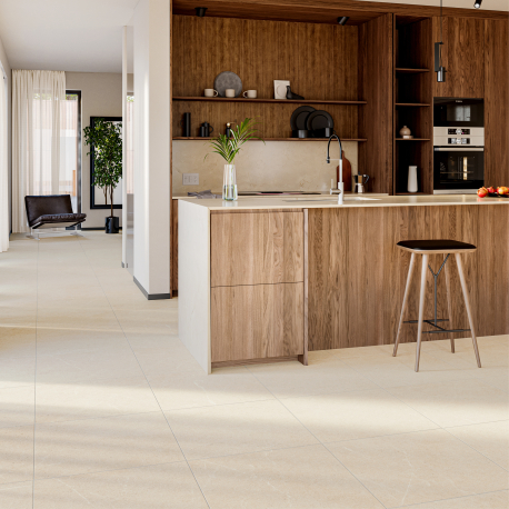 Carrelage en céramique sol et mur | 60x60 cm | Tilestone Vena Beige