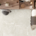 Ceramic floor and wall tile | 100x100 cm | Tilestone Beton Ciré Blanc