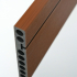 Lame de terrasse | 20x220 cm | Bordure composite Light Brown 