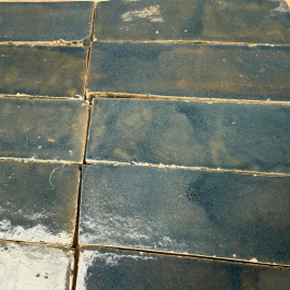 Zellige Marocain | 5x15 cm | Zellige Petrol Blue