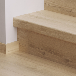 Staircase renovation | 11.4x120 cm | Q-Click Toronto White Stair Cover Set