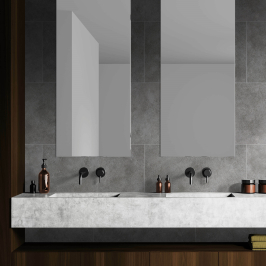 PVC wall panel | 65x37.5 cm | Dumawall Dark Grey