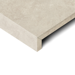 Margelle de piscine en céramique | 80x80 cm | Icarus Ecru