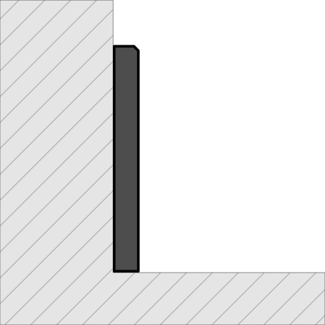 Ceramic skirting boards | 7x120 cm | Gravelstone Beige