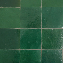 Zellige Marocain | 10x10 cm | Zellige Bottle Green