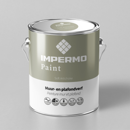 Paint | 18x20 cm | Wall & Ceiling - Impermo Paint - Soft Artichoke