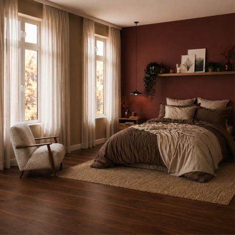 Vinyle/PVC à clipser | 18x122 cm | VYGO Urban Walnut