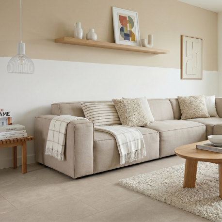 Vinyle/PVC à clipser | 61x122 cm | VYGO Tiles Beton Beige