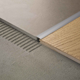 Profiel | 1.4x270 cm | Overgangsprofiel Alu Geanodiseerd Zilver