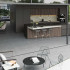Ceramic floor and wall tile | 99x99 cm | Arkos Anthracite