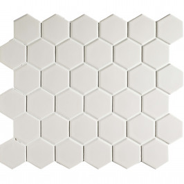 Mosaïque | 29.4x31.5 cm | Mosaic White Matt Big Hexagon Mosaïque | 29.4x31.5 cm | Mosaic White Matt Big Hexagon