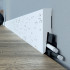 Kunststof plint | 5.8x240 cm | Plint - Waterwerende PVC Wit 