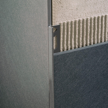 Profile | 1.25x270 cm | L-Profile Alu Powder Coated Micaceo Relief
