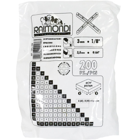 Toebehoren | Voegkruisjes 3mm (200st per zak)