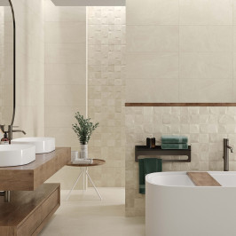 Ceramic floor and wall tile | 60x60 cm | Belvista Ivory