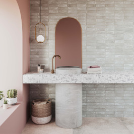 Carreaux muraux en céramique | 31.6x60 cm | Elemento Straight Grey